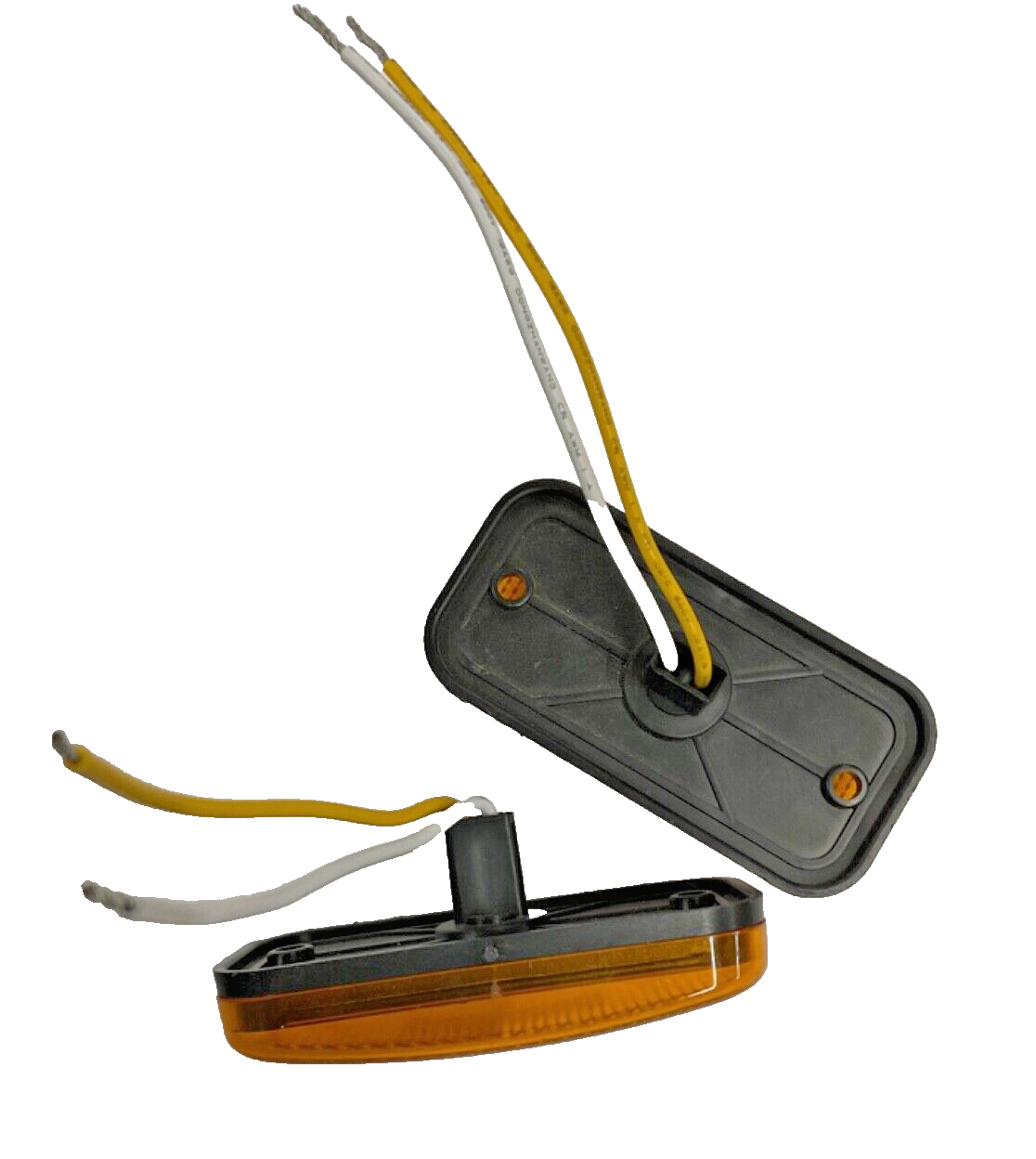 Command Electronics OEM 12V LED RV & Trailer Oval Clearance Light With Built-in Reflex – Made In USA – Surface Mount – Amber – 2-Pack, Side Marker Assemblies - Canada - Foto 10