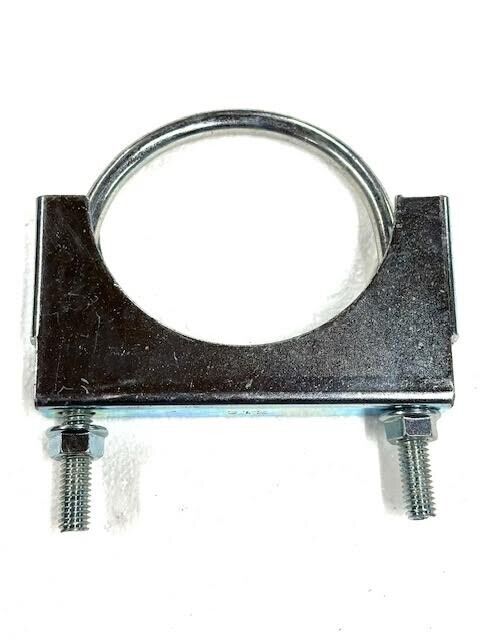 2.5 Inch 304 Stainless Steel U-Bolt Muffler Clamp - Exhaust Saddle Clamp, 3-Month Warranty