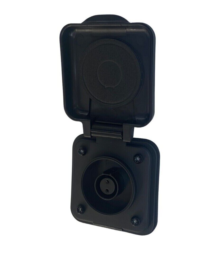 Furrion RV 10 Amp RV Solar Port Inlet Black Marine Grade Camper Exteri