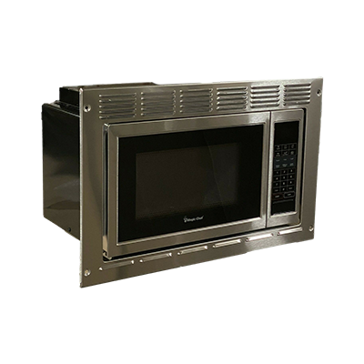Magic Chef Stainless MCG992ARS .9 CU RV Microwave W/ Trim Kit