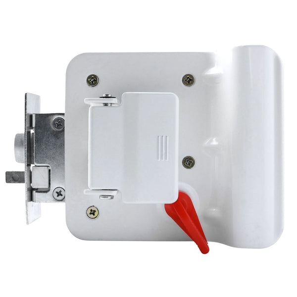 White RV Paddle Entry Door Lock Latch Handle Knob Deadbolt NEW Camper Trailer